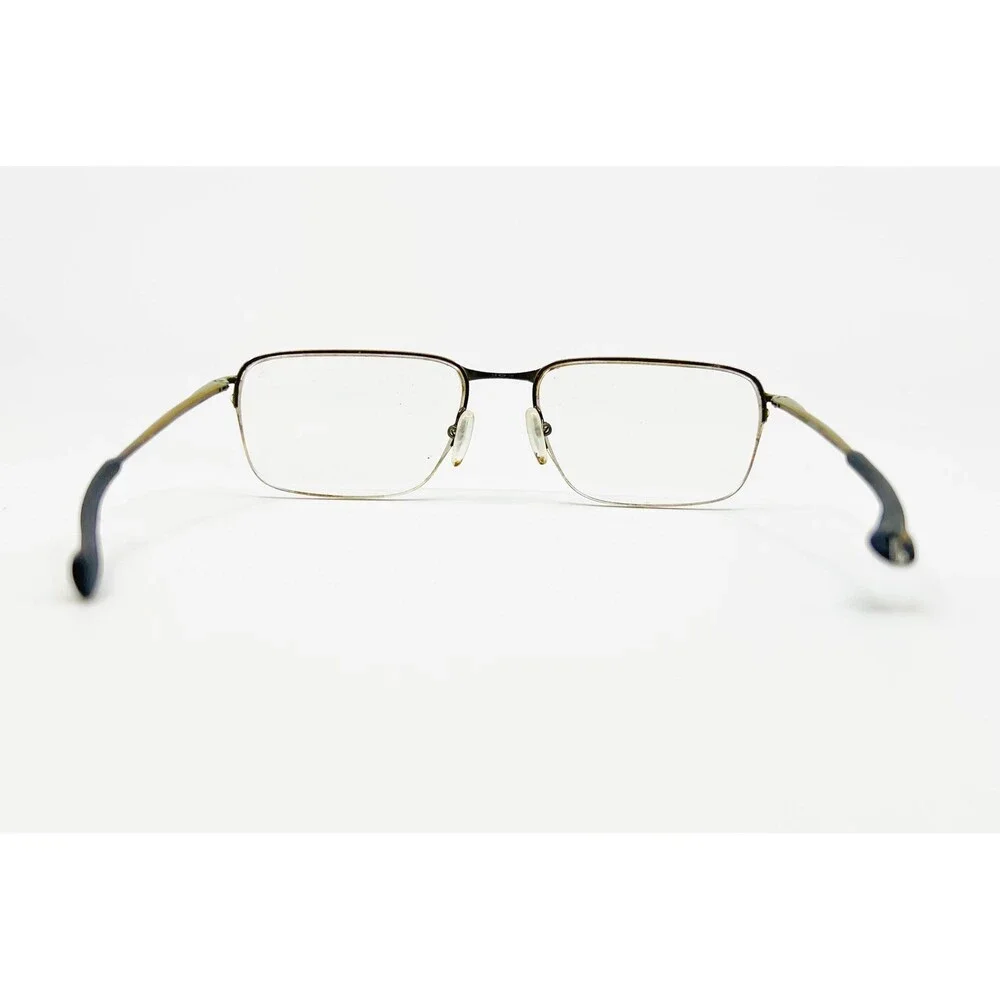 Oakley Eyeglasses Mens Green Semi Rimless Rectangular Metal Frames 45178